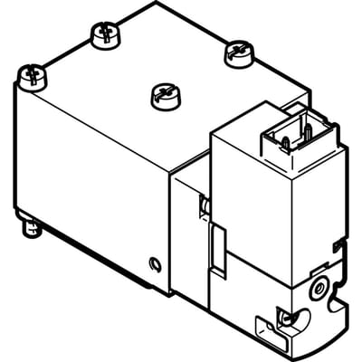 Festo 5/2 Monostabiele Lucht Magneetventiel Aansluitplaatmontage 180L/Min 2 - 8Bar/2 - 116Psi - 560714