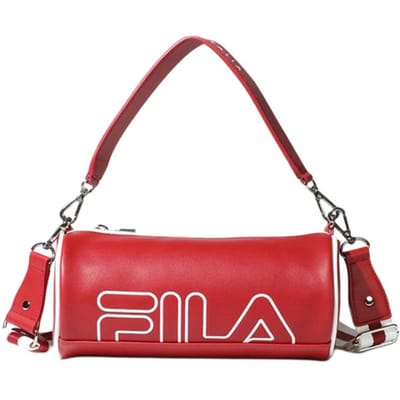 Sac bandoulière mini FILA Color-Block en PU avec bandoulière amovible, unisexe, rouge FS3BCF5335X-HRD Mini red