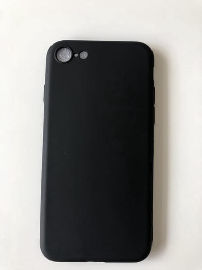 Siliconen back cover case - Geschikt voor iPhone 7/8 Plus - TPU hoesje zwart