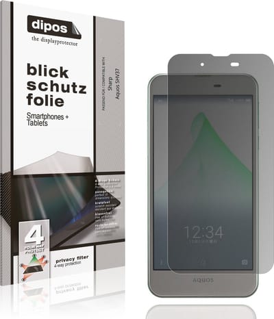 dipos – Matte Privacy Screenprotector geschikt voor Sharp Aquos SHV37 | Anti-Spy Beschermfolie