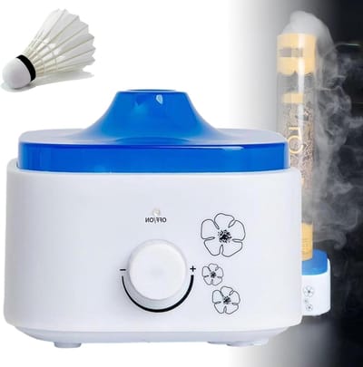 Badminton Luchtbevochtiger - Shuttle Steamer - Veer Conditie - Automatische Uitschakeling - 162 cm - Blauw Wit