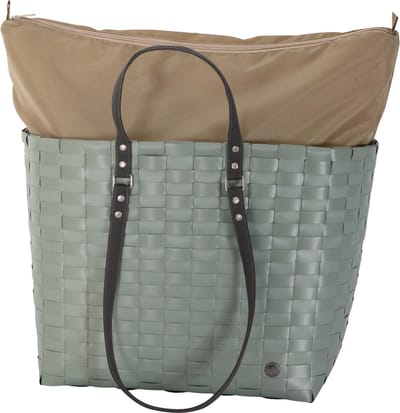 Shopper met ritssluiting - Weekender - Reistas - Sporttas - Handed By GO! Sport - lichtgroen -sage green