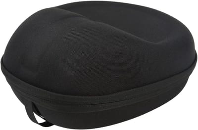 Hoofdtelefoonhoes - Koptelefoon case - Hoofdtelefoon opbergen - Harde EVA schaal - 20x17x9 cm - Zwart