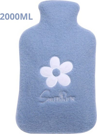 Nivard Warmwaterzak - Knuffel Kruik - Warmwaterkruik - Warmtekussen - Warmtekruik - Bag - 2000ML - Blauw