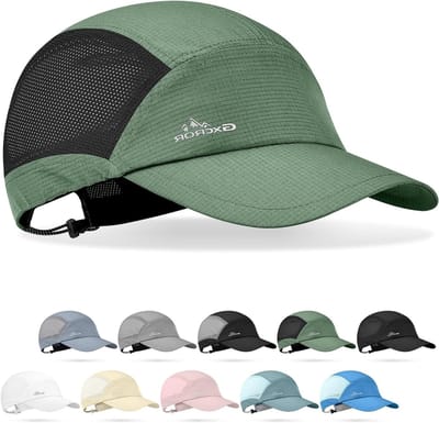 Unisex Performance Baseball Cap, UPF 50+, Lichtgewicht Sneldrogende Sportpet voor Golf, Wandelen en Fitness