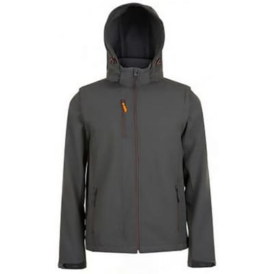SOLS Herenslaapzak Pro Softshell Jacket (Houtskool)