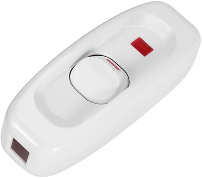 Dailygoody - Rocker Switch met LED Indicator - 250V 10A Schakelaar - Geschikt voor Tafellampen - Wandlampen - Verlichting Accessoire - Handige bedieni