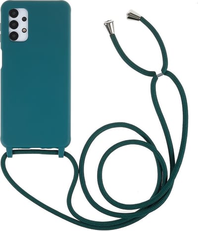 Coverup Hoesje - Geschikt voor Samsung Galaxy A13 5G / A04s Hoesje - Coverup TPU Back Cover met Koord - Biologisch Afbreekbaar - Groen