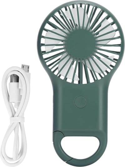 Mini-handventilator Drie Niveaus Sterke Persoonlijke Tafelventilator - Geluidsarme Ergonomische Kleine Ventilator USB Oplaadbaar - Draagbaar