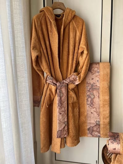 Luxe Katoenen Badjas met Capuchon Heren en Dames Maat L/XL