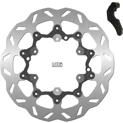 Vlotterende motorremschijfset en steuntje NG Brake Disc Wave 1640XK27