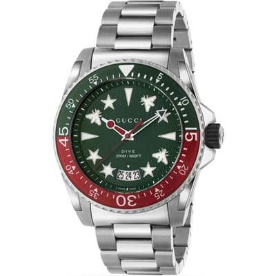 Gucci Dive herenhorloge 45mm - YA136222 - Stijlvol en duurzaam uurwerk
