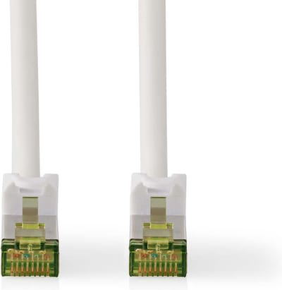 Nedis CAT7 Netwerkkabel - S/FTP - RJ45 Male - RJ45 Male - 2.00 m - Snagless - Rond - LSZH - Wit - Doos