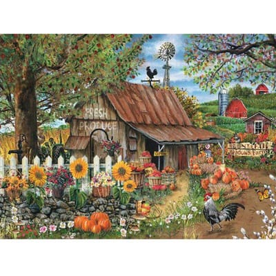 Diamant schilderij patroon verse boerderij tuin diamant borduurwerk kruissteek mozaïek kralen kits 20X30CM gray