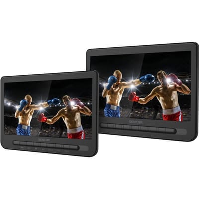 SPV 7105 DUAL DVD 2x10 inch LCD zwart