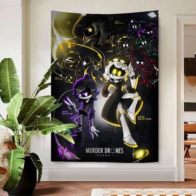 Anime Murder Drones Cartoon Wandkleed Muurdecoratie Huishoudelijke Woondecoratie 60x90 cm