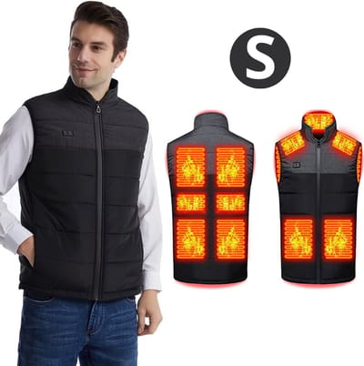 Bovista Verwarmde Bodywarmer - Heated Vest - Elektrische Bodywarmer - Jas - Winter - Oplaadbaar - Unisex - Maat S - Grijs