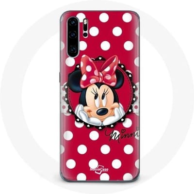 Coque pour Huawei P30 Minnie Mouse Dessin animé Rouge