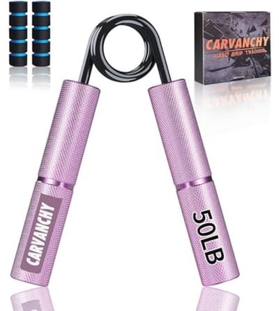 Grip Krachttrainer 50 lbs - Antislip Metalen Gripversterker voor Onderarm en Pols