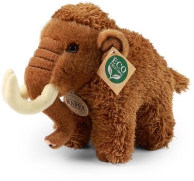 Rappa ECO knuffel mammoet 20 cm - realistische knuffel van recyclede PET flessen - bruin