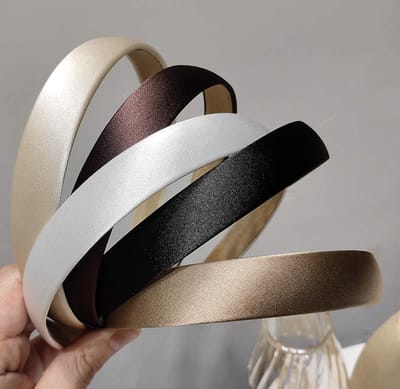 5 Stuks – Dames Diademen Haarband Glanzend – Bruin, Beige, Goud, Zwart & Zilver – Haaraccessoires voor Feest, Bruiloft en Dagelijks Gebruik