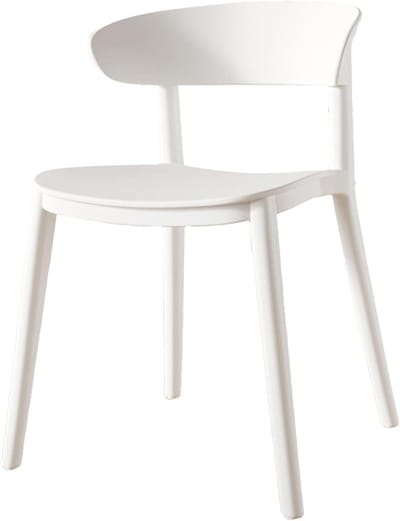Terrasstoelen Set - Buitenstoelen - Buiten Zitten - Stapelbaar Ontwerp - 47x46x69 cm - Wit
