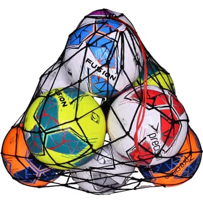 Precision Ballennet Voor 12 Ballen Nylon Zwart/oranje