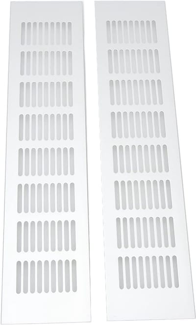 Ventilatieroosters - Luchtgaten - Kasten Ventileren - Aluminium Legering - 80x600mm - Zilver