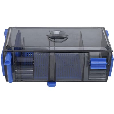 Hangend Aquarium Boxfilter Stil Regelbare Waterstroom Dubbelzijdig Hang On Vissenkom Waterval gray