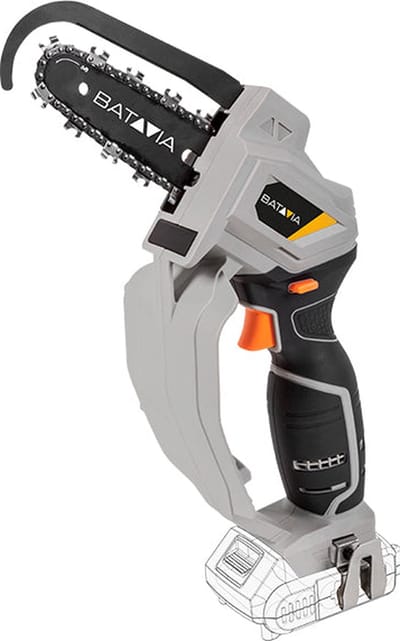 Batavia Accu 18V Nexxsaw éénhands-kettingzaag 6'' - Excl. Accu en Oplader - Beschikt over veiligheidsmechanisme - Zaagblad lengte 155mm - Werkzame breedte 110mm - Maxxpack