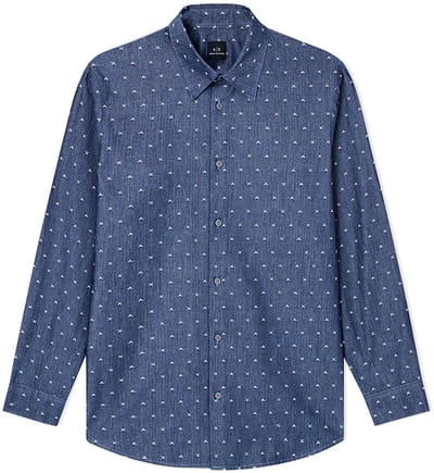 Armani Exchange Xm001716_af17528 Overhemd Met Lange Mouwen Blauw M Man
