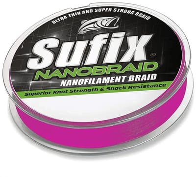 Sufix Nanobraid Hot Pink | 100m 0.06mm Hot Pink