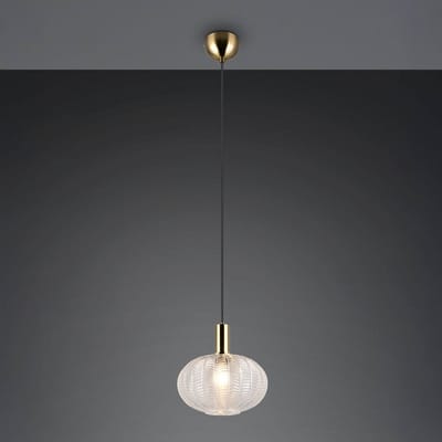 Reality Leuchten Hanglamp Elvezia, helder, Ø 26 cm, glas, E27