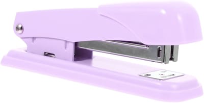 Nietmachine Bureau - Handnietmachine Klein - Papier Snel Nieten - Compact En Draagbaar - 12.5 cm - Roze