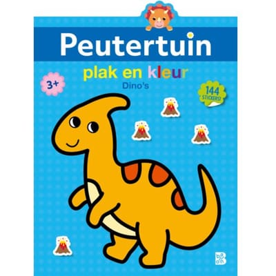 Plak En Kleur Dino's - Peutertuin