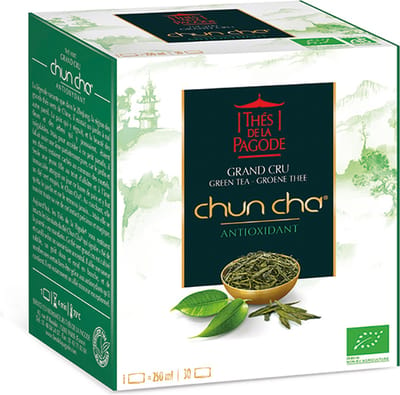 Thés de la Pagode - Groene Thee Chun Cha - Biologisch  (30 theezakjes)
