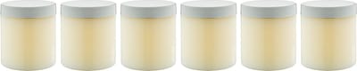 Luxe Verzorgende Bodyscrub-gel Hamam 400 gram - Pot met witte deksel - set van 6 stuks - Hydraterende Lichaamsscrub