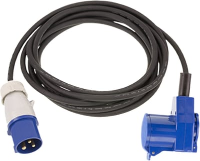 VB CEE haakse neopreen verlengkabel 20 meter voor caravan, camper of boot | H07-RNF 3x 1.5mm2
