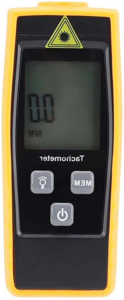 Digitale Toerenteller - Toerenmeter Motor - Motoren Meten - Groot LCD Scherm - 99999 RPM - Zwart