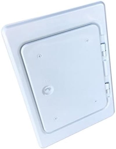 Witte Roestvrijstalen Inspectieluik voor Open Haard 14 x 20 cm