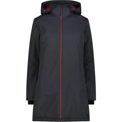 Cmp Coat Zip Hood 32z1406 Jas Zwart M Vrouw