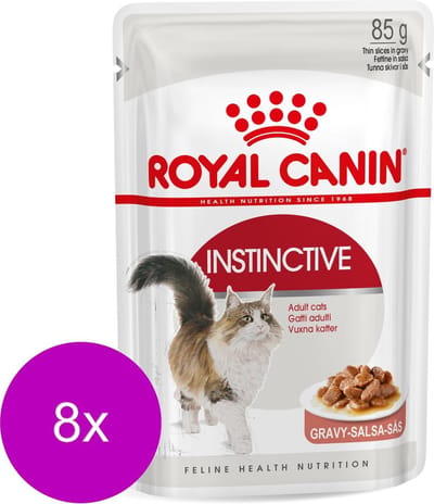 Royal Canin Instinctive - In Gravy - Kattenvoer - 8 x 12x85 g Bonuspack