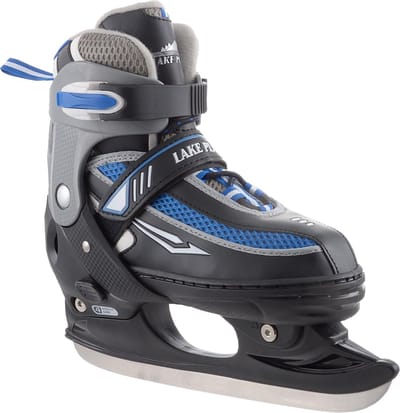 ZANDSTRA - Lake Placid Verstelbare Hockey - Ijshockeyschaats - Zwart, blauw