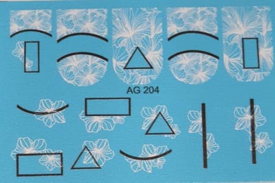 Korneliya Airbrush Waterdecal AG 204 Black/White