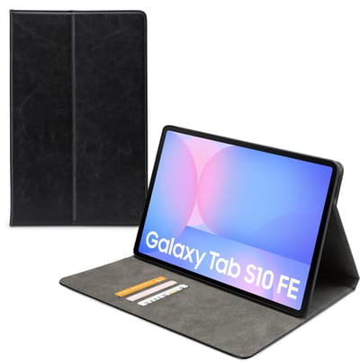 Mobilize Tablethoes geschikt voor Samsung Galaxy Tab S10 FE Hoes | Mobilize Premium Folio Bookcase - Zwart