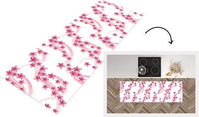 Keukenloper - Loper keuken - Patronen - Sakura - Zen - Yoga - 150x50 cm - Keukenloper vinyl