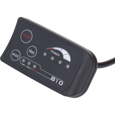 Panneau d'affichage LED S810 36V 48V pour vélo électrique, 4 fils, Modification de vélo, affichage de contrôle LED gray