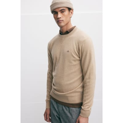 The Goodpeople Knox Sand Größe: S | Pullover Outlet | Herren | Braun