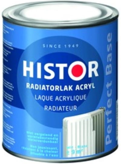 Histor Perfect Base Radiatorlak Acryl 0,75 liter - Wit