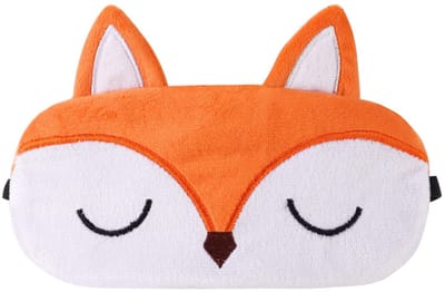 Dailygoods- Slaapmasker Kinderen Zacht Pluche - Oogmasker Slaap - Schattige Dieren - Vliegtuig Reizen - Huidvriendelijk - 19 x 13 cm